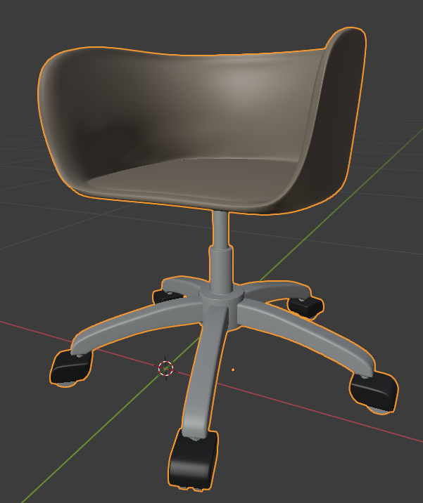 Chair: basic object import from Daz