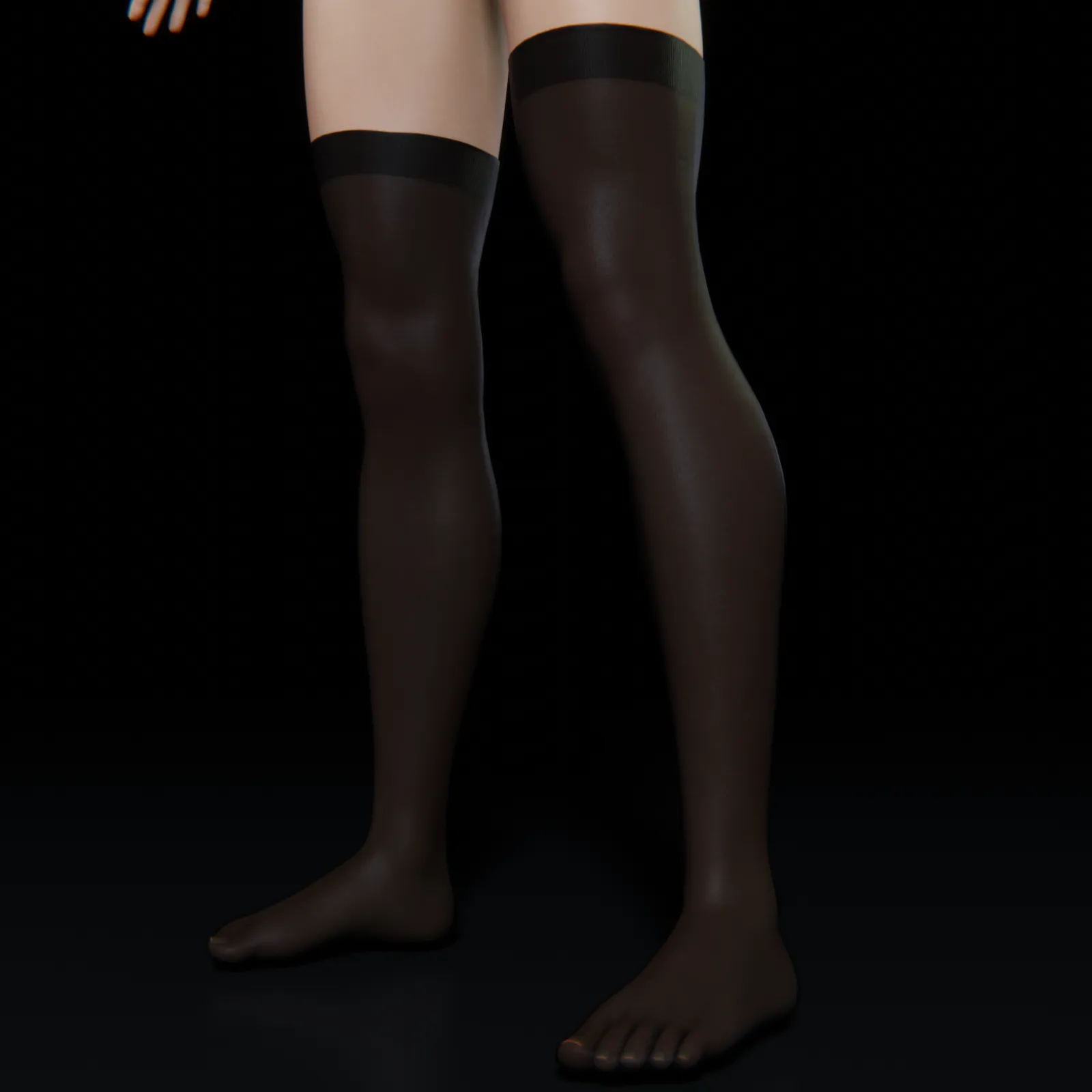 I'll be using these Knee-high stockings imported from Daz