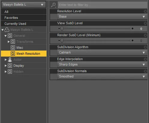 Mesh Resolution - Set to base and 0 SubD