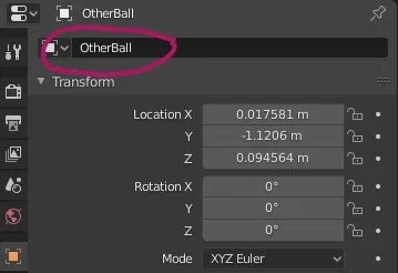 Change the 'Object Data' name