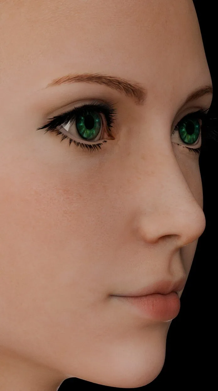 Aerith all textures + Subsurface Scattering