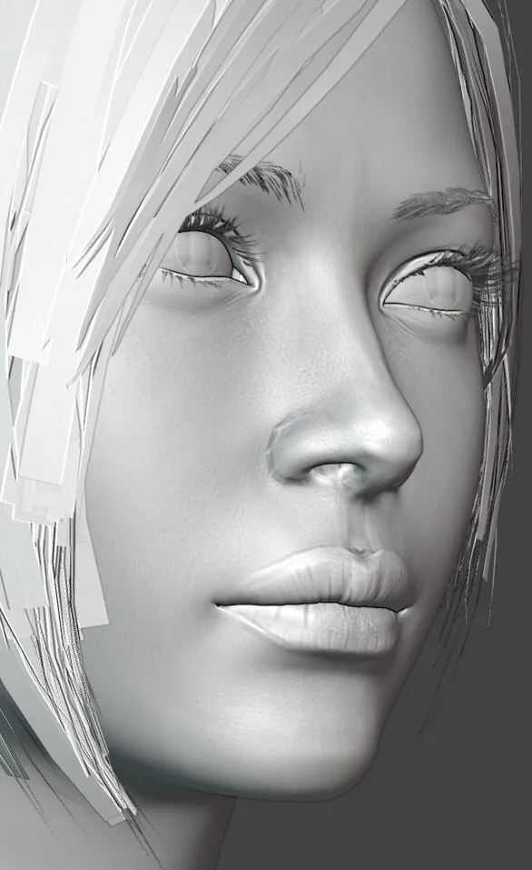 Displacement textures - multi-resolution Subdivision level 4