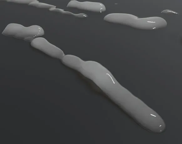 White Fluid, 512 samples, Optix Denoised