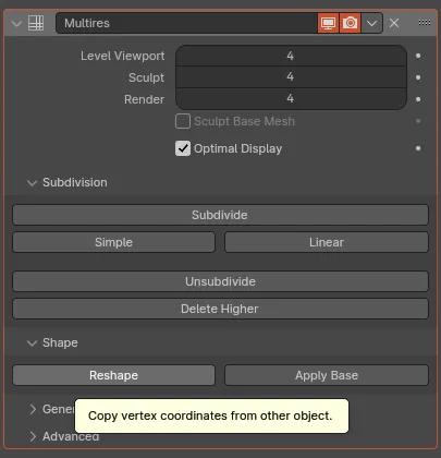 Multi-resolution Reshape