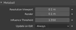 Metaballs with Resolution at 0.1m