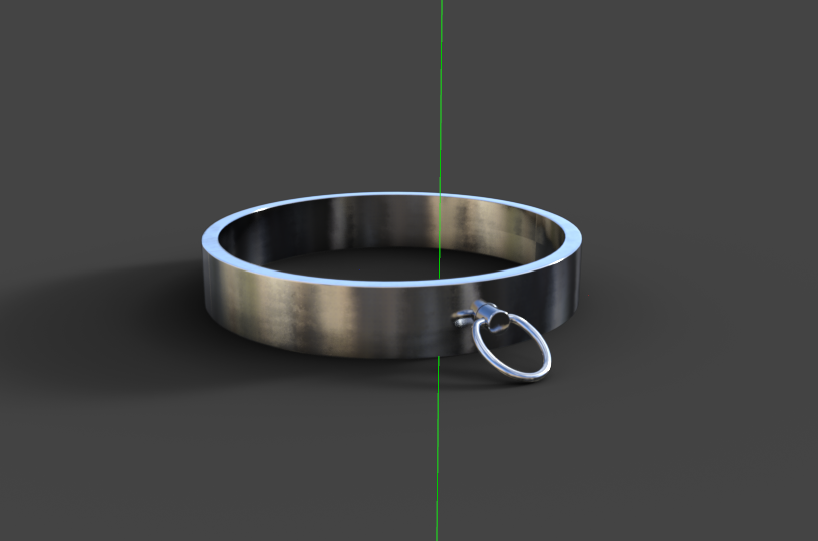 Collar rendered in Daz using iRay