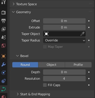 Object Data Properties panel